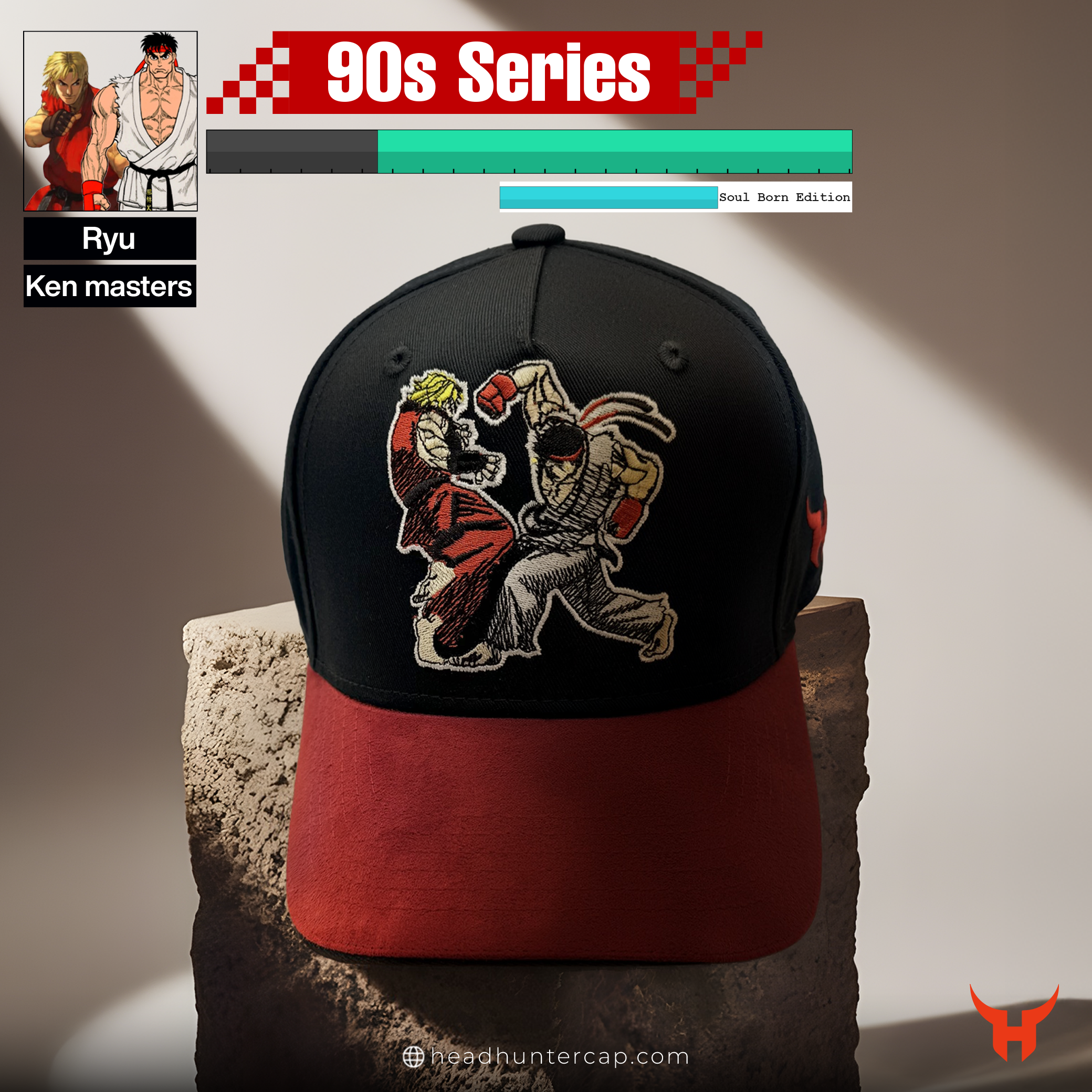 HEAD HUNTER RYU vs KEN – Street Fighter Cap